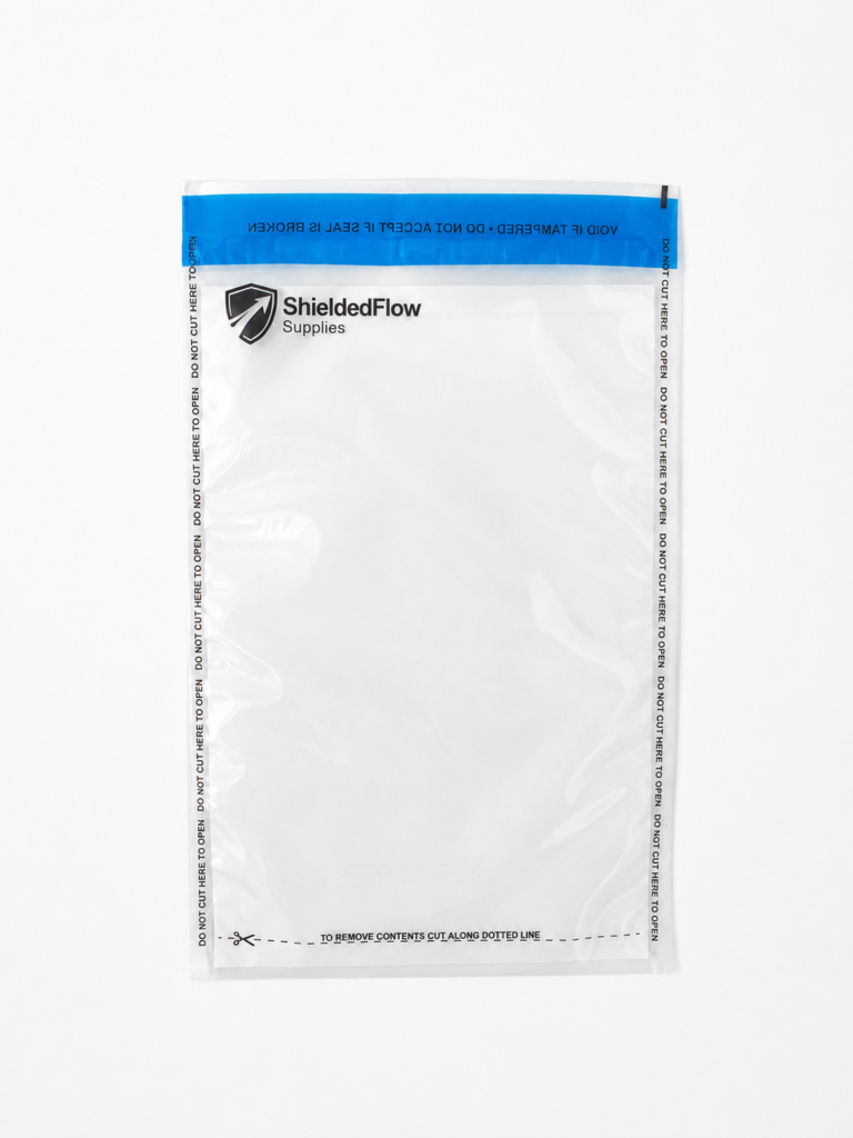 Tamper-Evident Security Bag 23 × 35 cm — 10 Pack